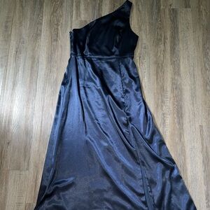 Birdy Grey Midnight Blue Satin Dress